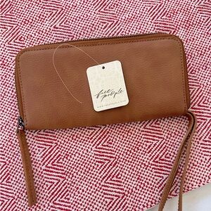 Free People Brown Wallet NWT